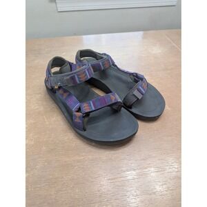 Teva Original Universal Men's Sandals Size 11 Geometric Pattern Black